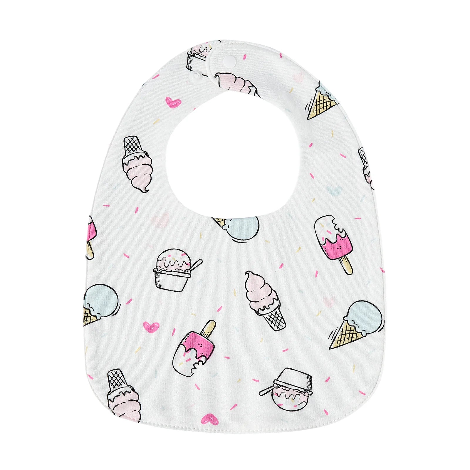 INSULAR Baby Bibs Feeding Scarf Adjustable Snap Saliva Towel Muslin Cotton Burp Cloths Animal Print Ruffled Edge Rainbow A Grade